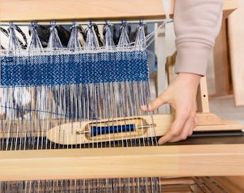 Making Center Weave and Dye Lab