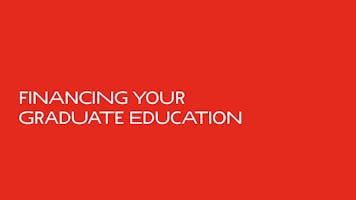 Financing Your Graduate Education