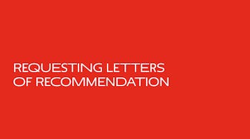 Requesting Letters of Recommendation
