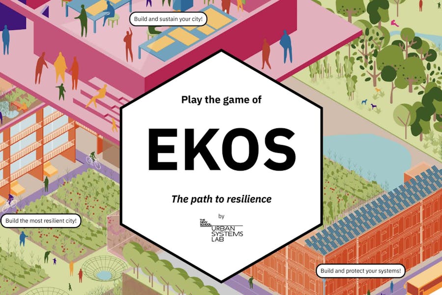 The cover of Ekos the board game.