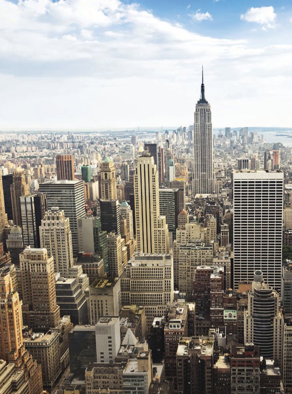 New York City skyscrapers, including The Empire State Building
